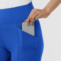 RENEW Women's Straight Leg Yoga Pant Royal side detail 2