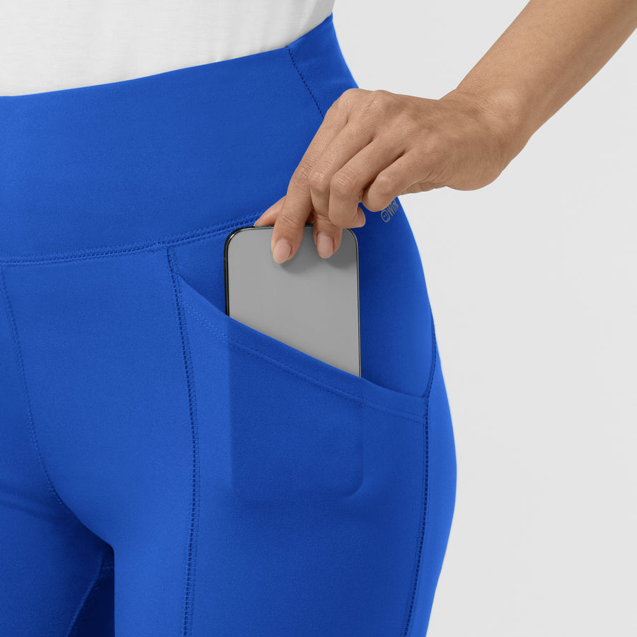 RENEW Women's Straight Leg Yoga Pant Royal side detail 2
