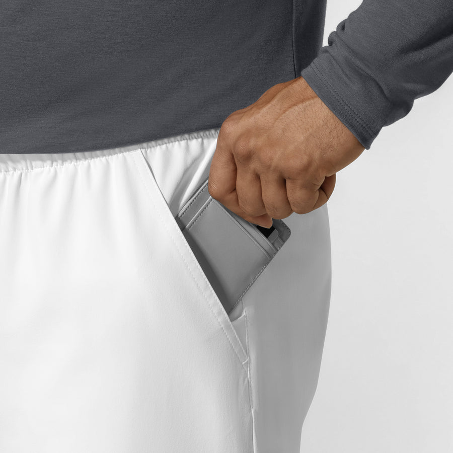 NURTUR Unisex Straight Leg Cargo Scrub Pant - White