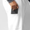 NURTUR Unisex Straight Leg Cargo Scrub Pant - White