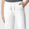 NURTUR Unisex Straight Leg Cargo Scrub Pant - White