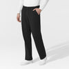 NURTUR Unisex Straight Leg Cargo Scrub Pant Black side view