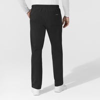 NURTUR Unisex Straight Leg Cargo Scrub Pant Black back view