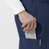 NURTUR Unisex Straight Leg Cargo Scrub Pant Navy front detail