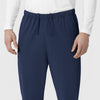 NURTUR Unisex Straight Leg Cargo Scrub Pant Navy back detail