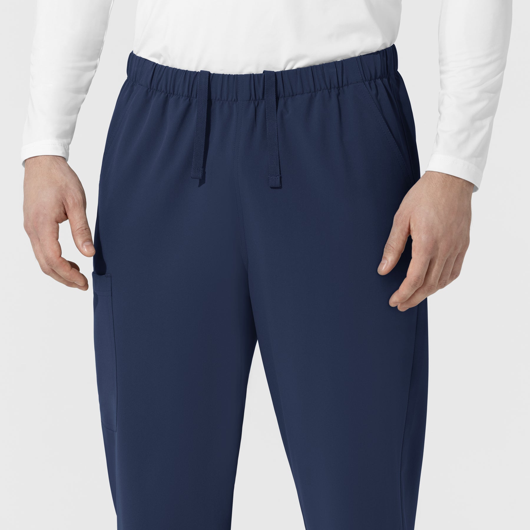 NURTUR Unisex Straight Leg Cargo Scrub Pant Navy back detail