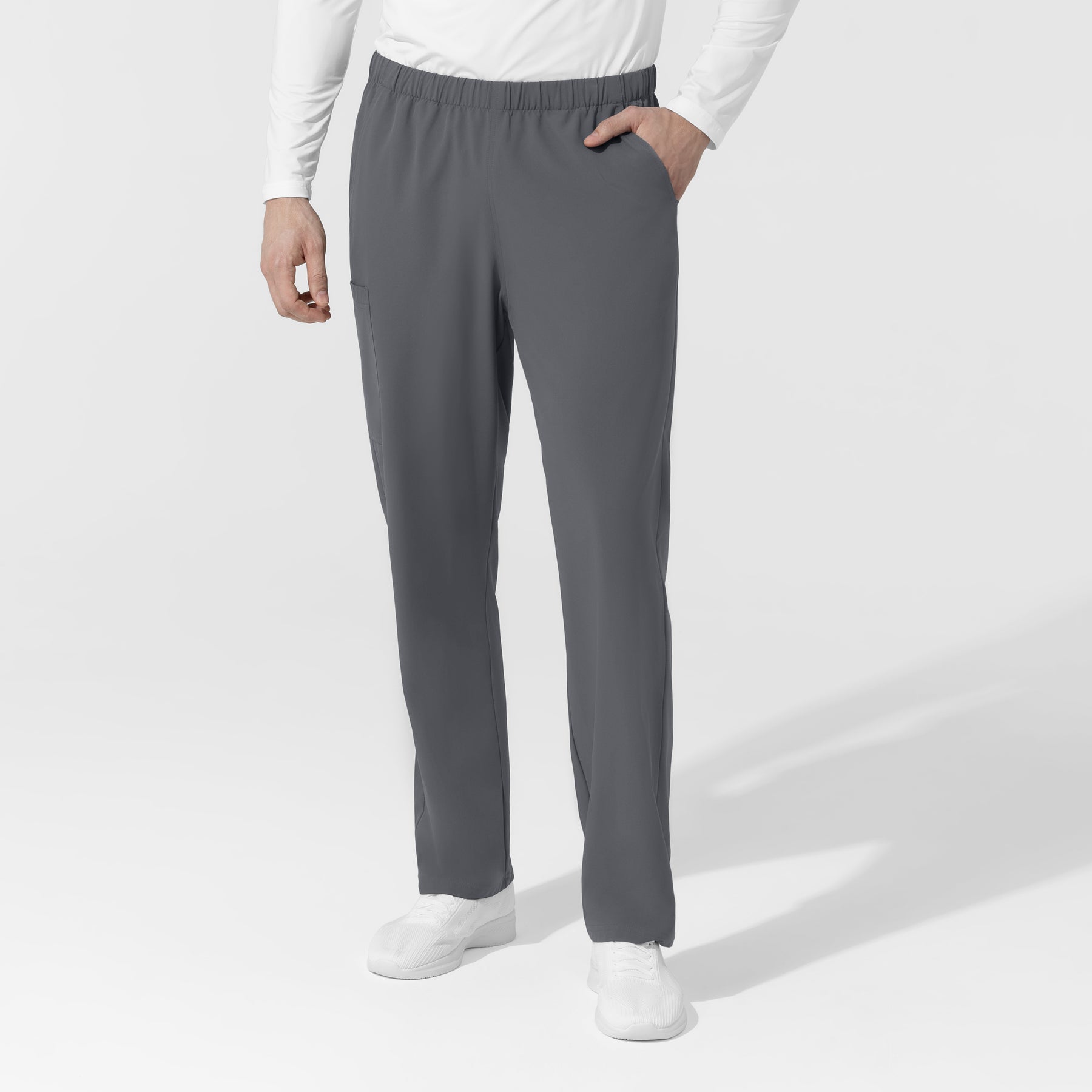 NURTUR Unisex Straight Leg Cargo Scrub Pant Pewter