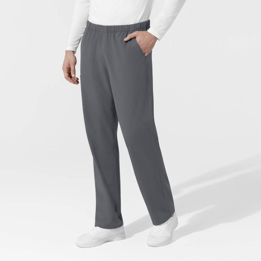 NURTUR Unisex Straight Leg Cargo Scrub Pant Pewter side view