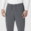 NURTUR Unisex Straight Leg Cargo Scrub Pant Pewter back detail