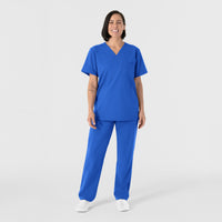 NURTUR Unisex Straight Leg Cargo Scrub Pant - Royal scrub set
