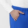 NURTUR Unisex Straight Leg Cargo Scrub Pant Royal side detail 1