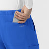 NURTUR Unisex Straight Leg Cargo Scrub Pant Royal hemline detail