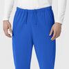 NURTUR Unisex Straight Leg Cargo Scrub Pant Royal back detail