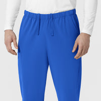 NURTUR Unisex Straight Leg Cargo Scrub Pant Royal back detail