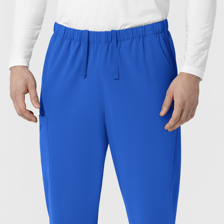 NURTUR Unisex Straight Leg Cargo Scrub Pant Royal back detail