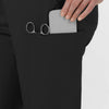 Boundless Women’s High Rise Tapered Scrub Pant Black hemline detail