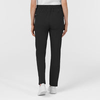 Boundless Women’s High Rise Tapered Scrub Pant Black back view