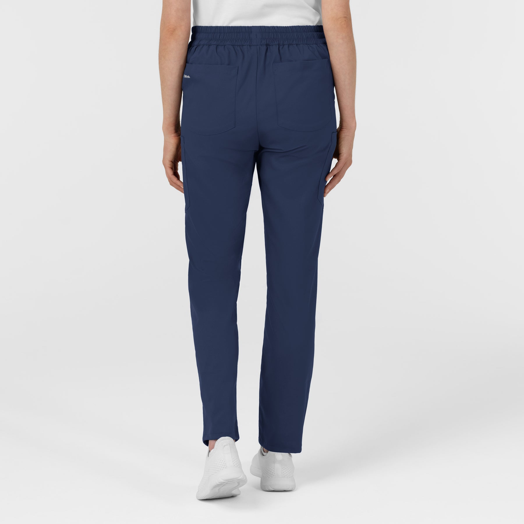 Boundless Women’s High Rise Tapered Scrub Pant Navy back view