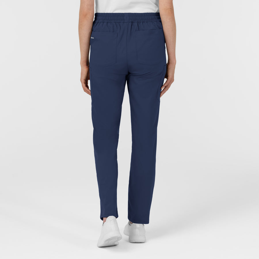 Boundless Women’s High Rise Tapered Scrub Pant Navy back view