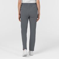 Boundless Women’s High Rise Tapered Scrub Pant Pewter back view