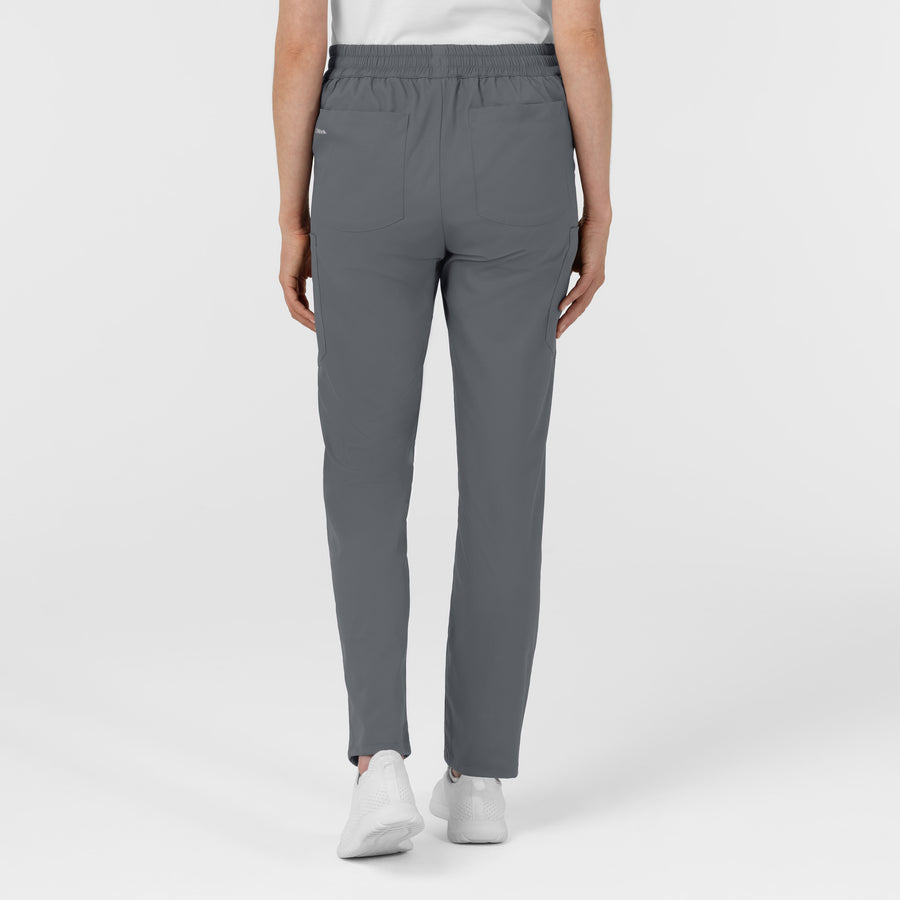 Boundless Women’s High Rise Tapered Scrub Pant Pewter back view