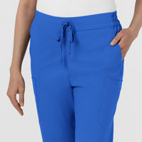 Boundless Women’s High Rise Tapered Scrub Pant Royal front detail