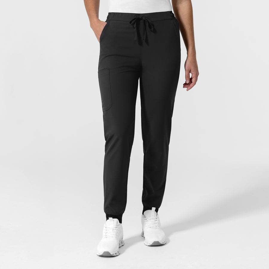 NURTUR Women's Jogger Scrub Pant Black