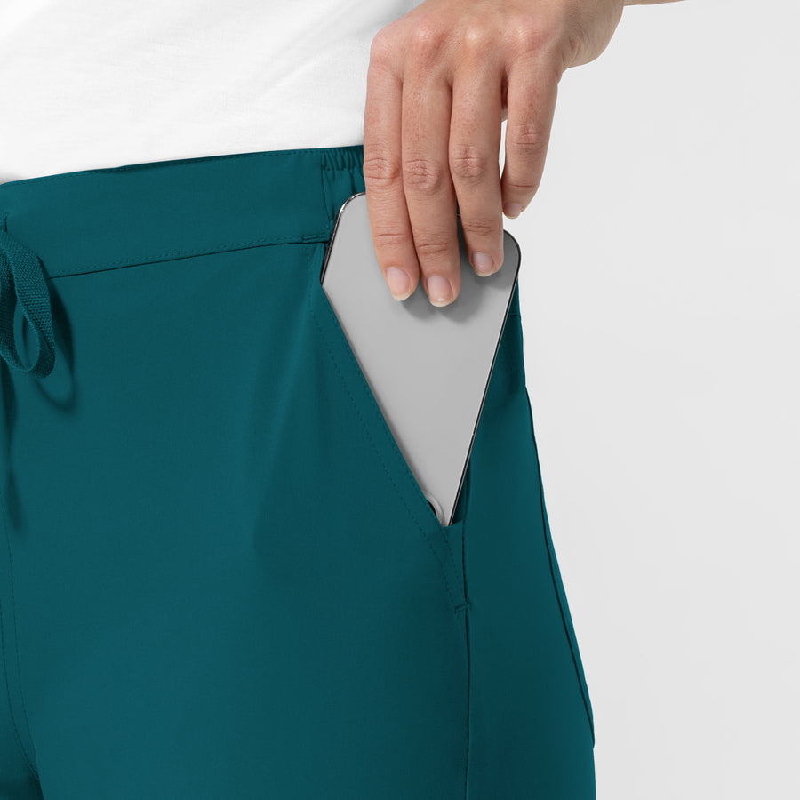 NURTUR Women's Jogger Scrub Pant Caribbean side detail 1
