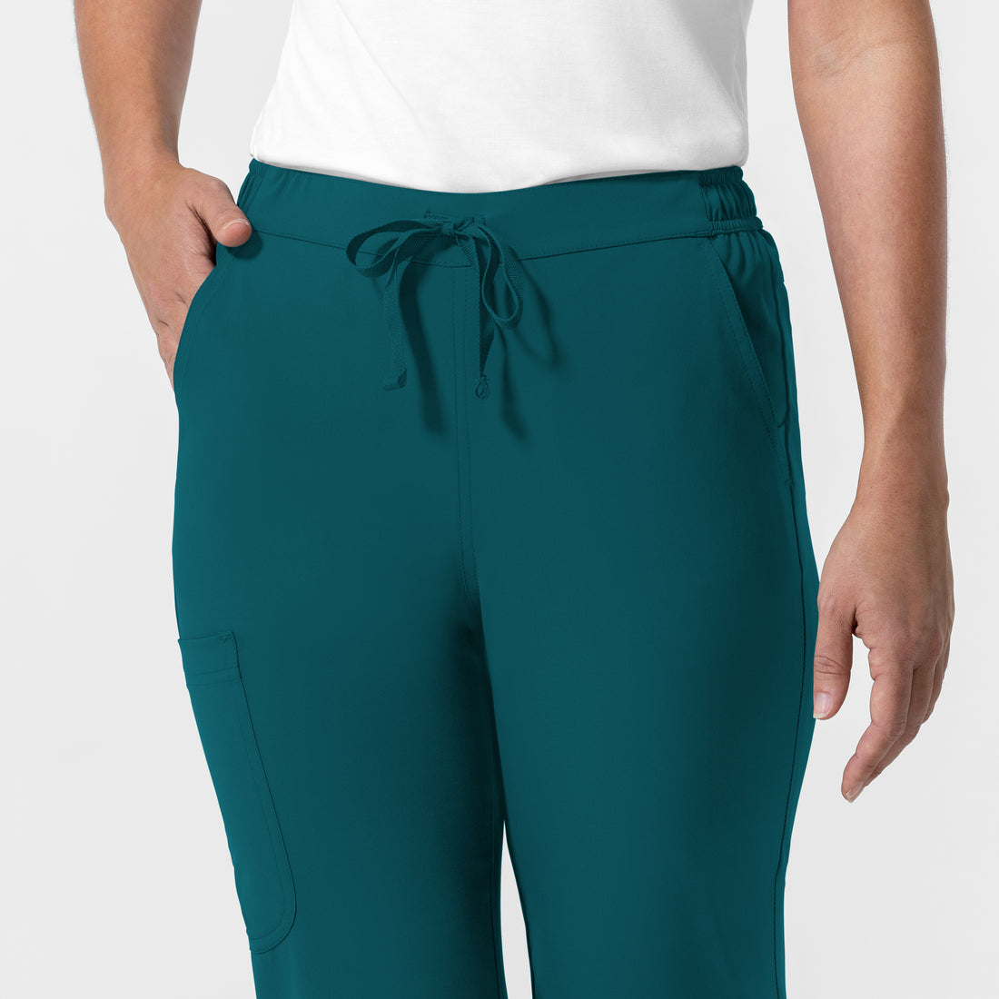NURTUR Women's Jogger Scrub Pant Caribbean hemline detail