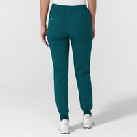 NURTUR Women's Jogger Scrub Pant Caribbean back view