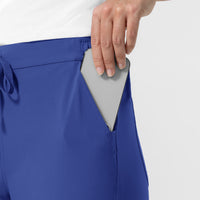 NURTUR Women's Jogger Scrub Pant Galaxy Blue side detail 1