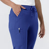 NURTUR Women's Jogger Scrub Pant Galaxy Blue side detail 2