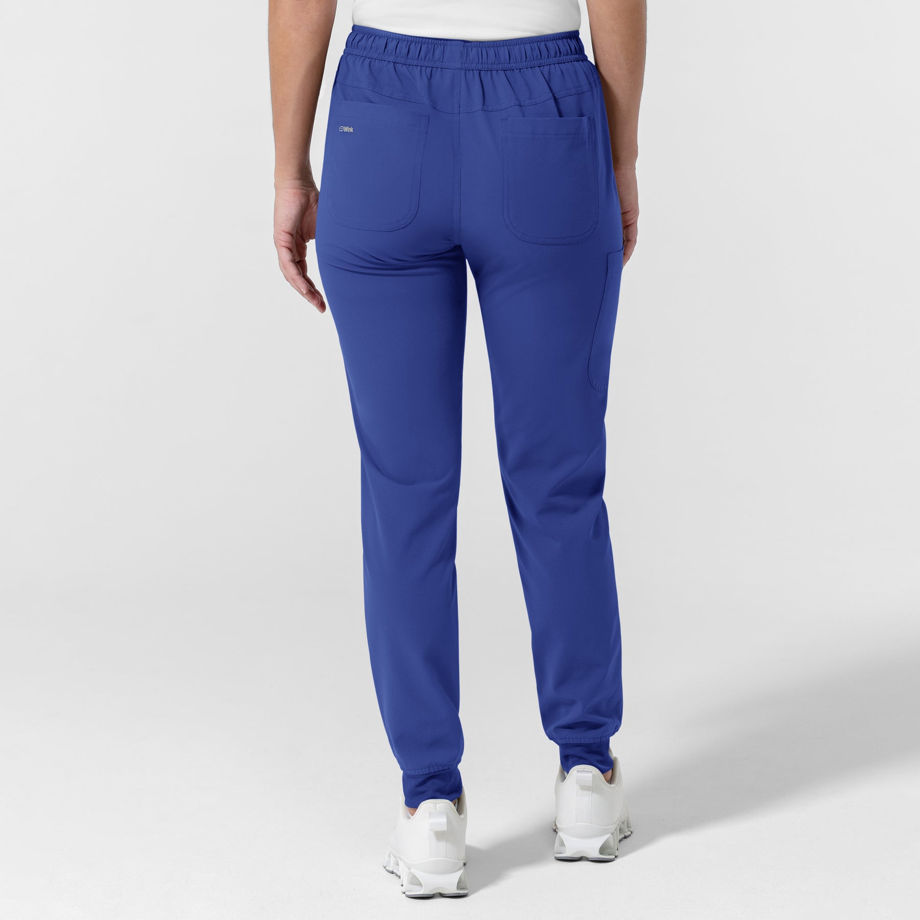 NURTUR Women's Jogger Scrub Pant Galaxy Blue back view