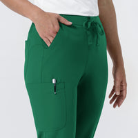 NURTUR Women's Jogger Scrub Pant Hunter side detail 2