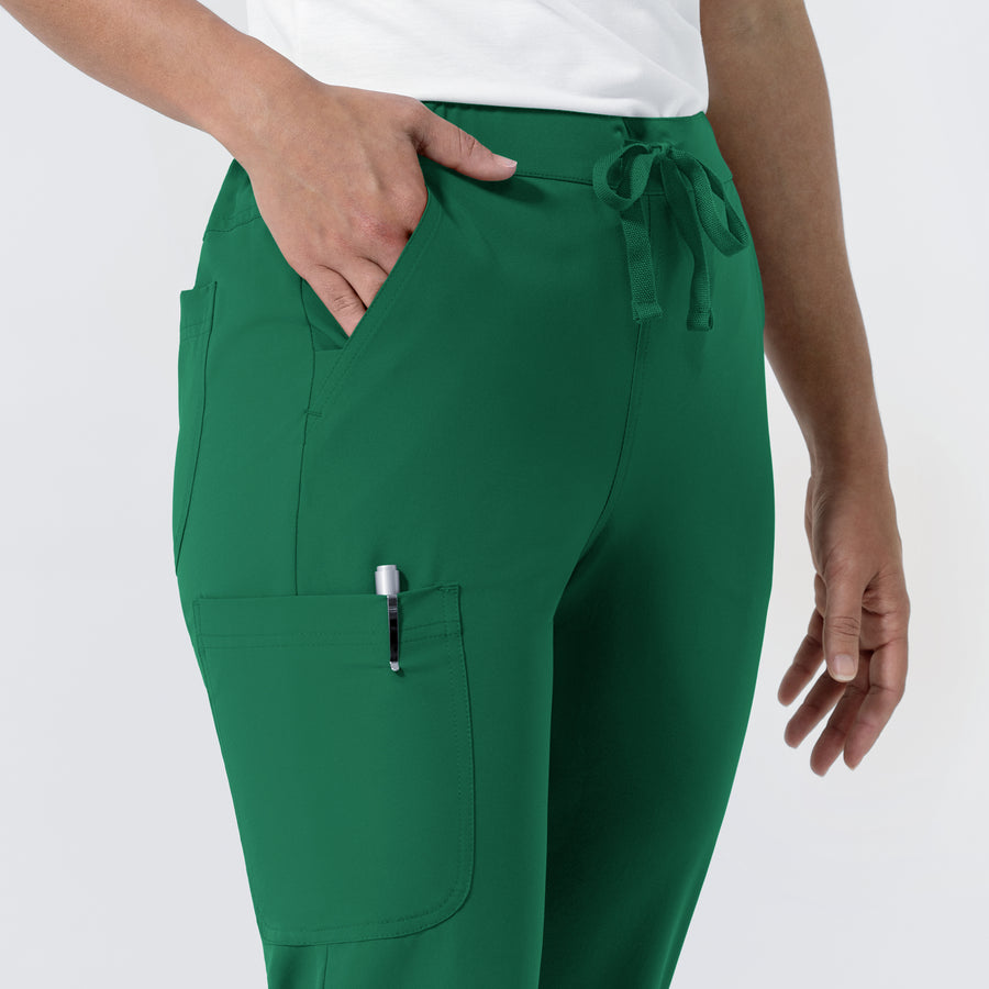 NURTUR Women's Jogger Scrub Pant Hunter side detail 2