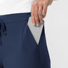 NURTUR Women's Jogger Scrub Pant Navy side detail 1