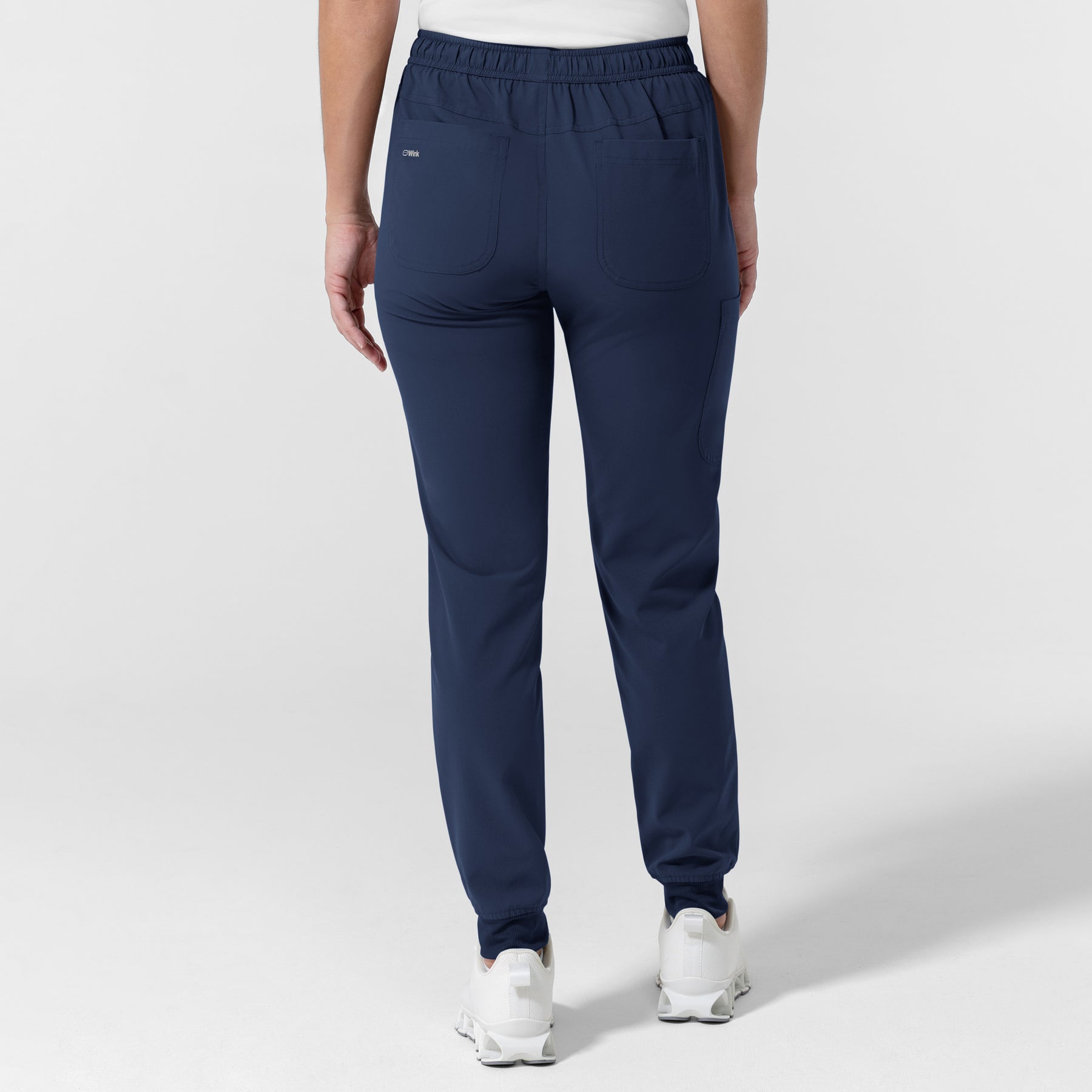 NURTUR Women's Jogger Scrub Pant Navy back view