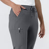 NURTUR Women's Jogger Scrub Pant Pewter side detail 2