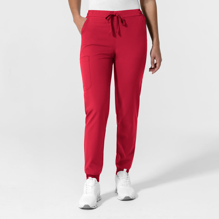 NURTUR Women's Jogger Scrub Pant Red