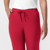 NURTUR Women's Jogger Scrub Pant Red hemline detail