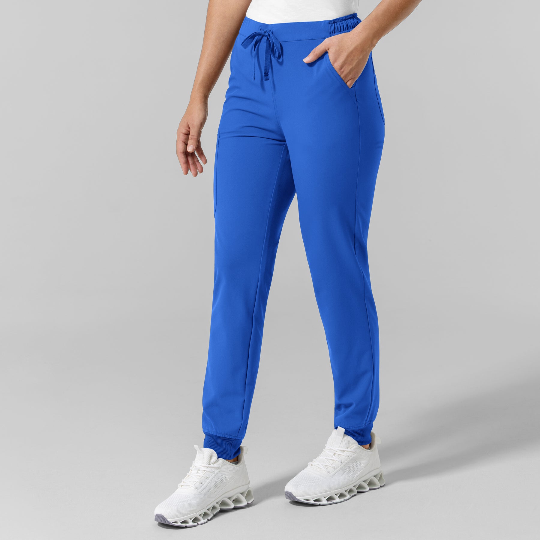 NURTUR Women's Jogger Scrub Pant Royal side view