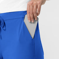 NURTUR Women's Jogger Scrub Pant Royal side detail 1