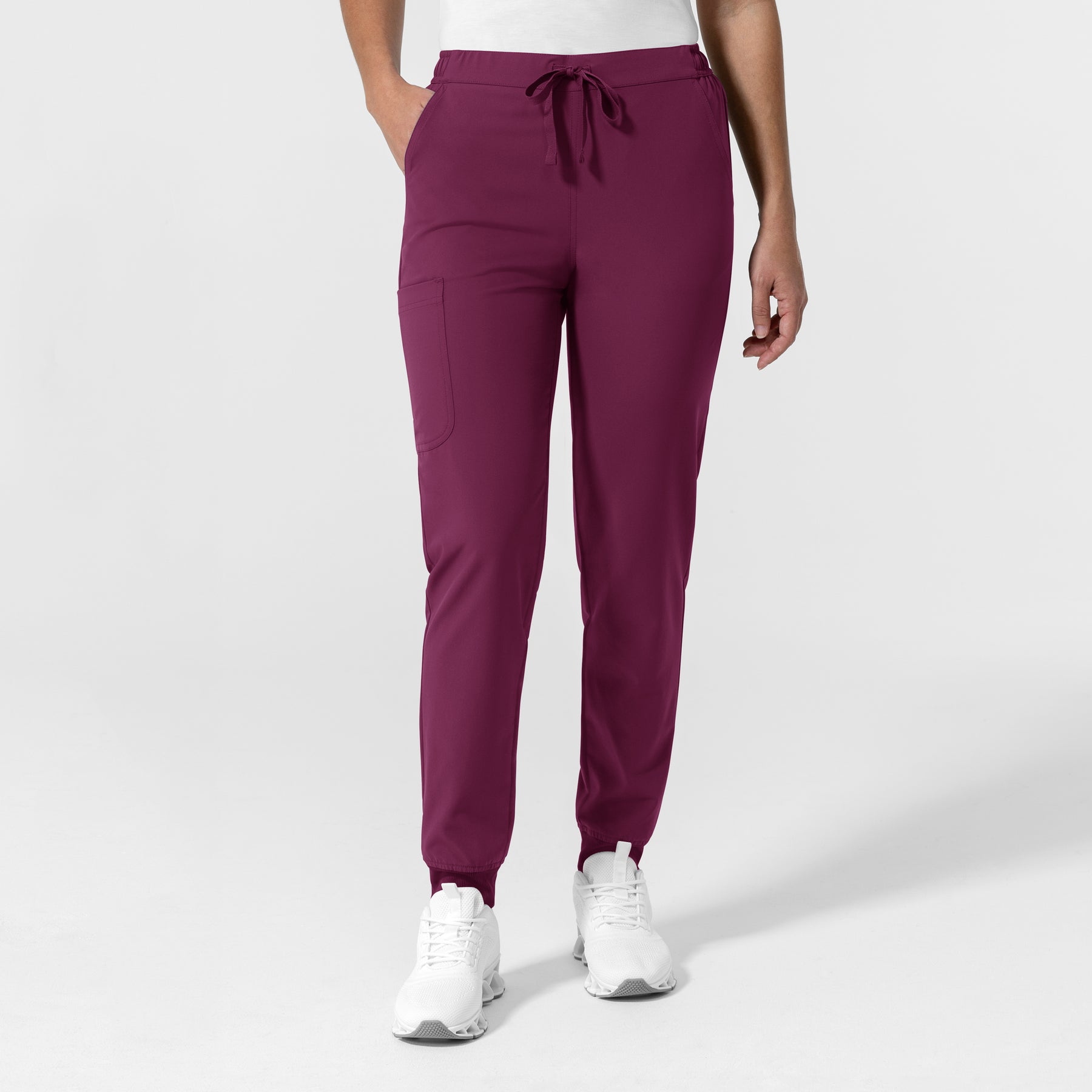 NURTUR Women's Jogger Scrub Pant Wine