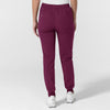 NURTUR Women's Jogger Scrub Pant Wine back view
