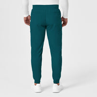 PRO Men's Cargo Jogger Scrub Pant Caribbean Blue back view