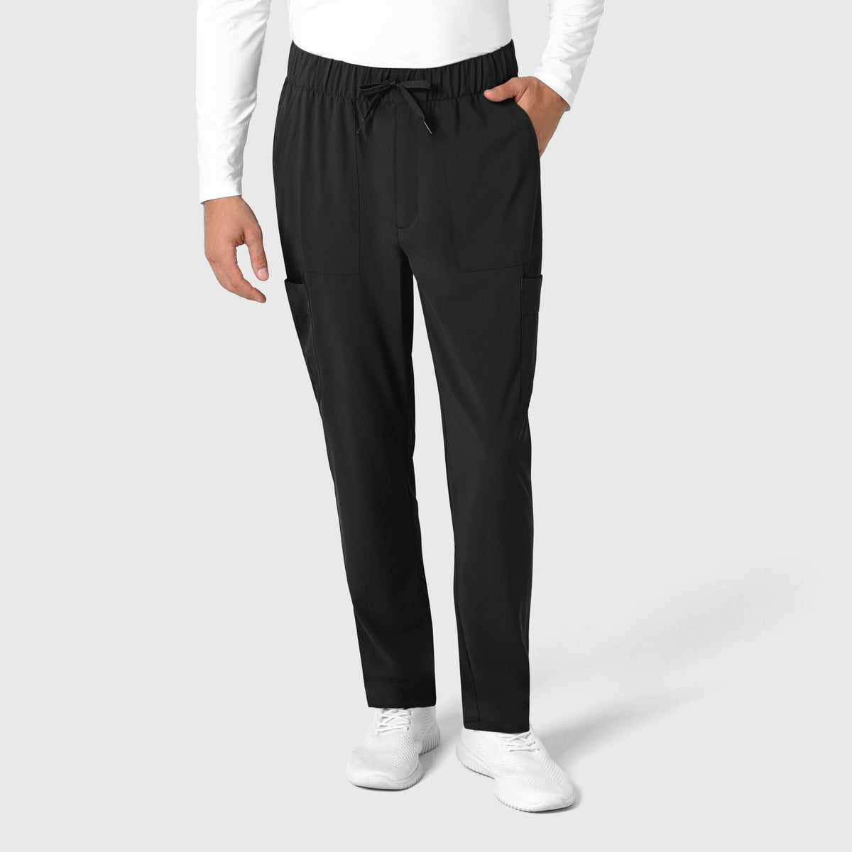 RENEW Men's Tapered Scrub Pant - Black