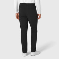 RENEW Men's Tapered Scrub Pant Black back view