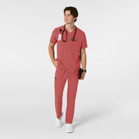 RENEW Men's Tapered Scrub Pant - Mineral Red - Scrub set
