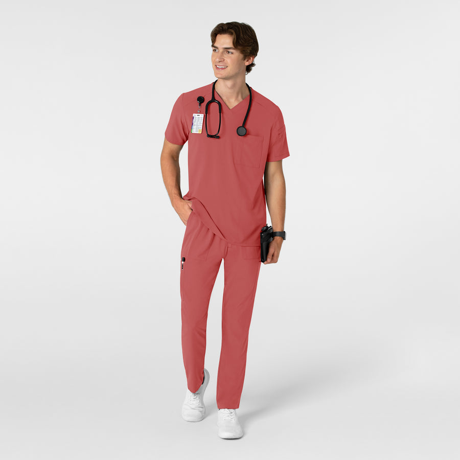 RENEW Men's Tapered Scrub Pant - Mineral Red - Scrub set