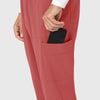 RENEW Men's Tapered Scrub Pant - Mineral Red - pocket